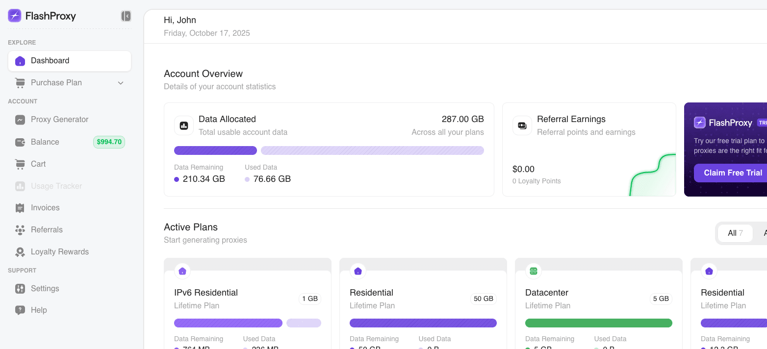 Dashboard Preview